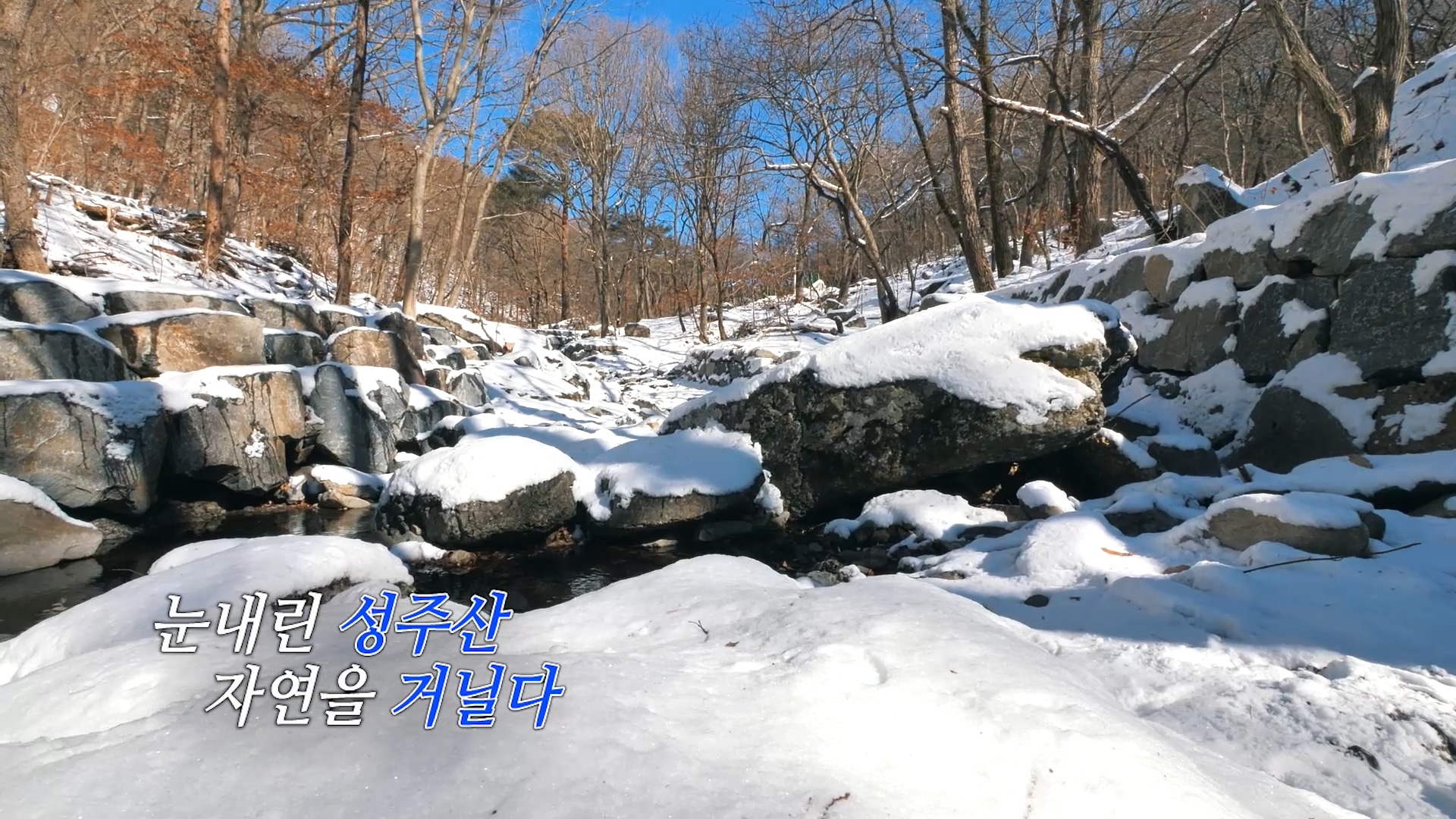 겨울 맞은 성주산